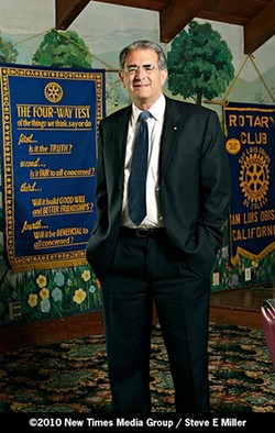 ROTARY MAN :  Ben Hall is a long time veteran of the Rotary Club. - PHOTO BY STEVE E. MILLER