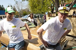 SHAM-WOW! :  Dan and Patrick put the finishing &hellip; um, touches on a newly washed car. - PHOTO BY STEVE E. MILLER