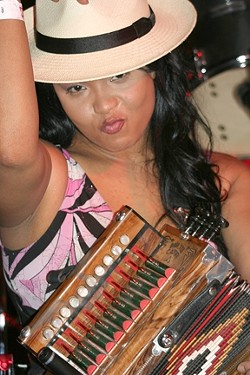 BOSS OF THE HOT SAUCE :  Rosie Ledet & the Zydeco Playboys will bring their swamp boogie to the SLO Vets Hall on Feb. 20. - PHOTO COURTESY OF ROSIE LEDET
