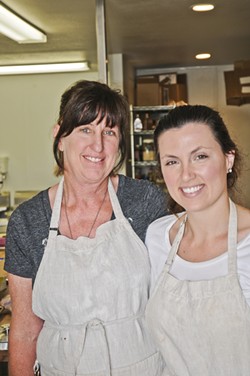 THE TREATS ARE SWEET:  A mother and daughter team, Carol and Kelli Smithback at Sweet Pea Bakery in Arroyo Grande have garnered quite a following for their sweet treats. - PHOTO BY DAN HARDESTY