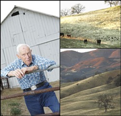 ROOTED IN RANCHING :  At 92, family patriarch Jim Sinton continues to take an active interest in the past, present, and future management of the vast Avenales Ranch in eastern SLO County. - PHOTOS BY STEVE. E. MILLER