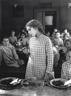 YUCK!:  In "Daddy Long Legs," Mary Pickford stars as Jerusha &ldquo;Judy&rdquo; Abbott, a plucky orphan who protests the prune dinners served at her orphanage. - PHOTOS COURTESY OF SLOIFF