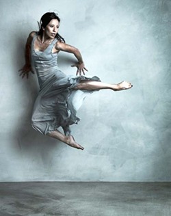 BACK TO THE WALL :  Jennita Russo is one of 20 dancers performing in Lisa Deyo&rsquo;s annual show. - PHOTO BY BARRY GOYETTE