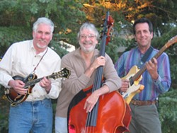 BAND OF BROTHERS C:  (Left to right) mandolinist Tom Walters, guitarist Bruce Corelitz, and bassist Ken Hustad are Inner Faces, performing Aug. 1 at Coalesce Bookstore. - PHOTO COURTESY OF INNER FACES