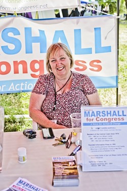 MARSHALL FOR CONGRESS:  Local activist Sandra Marshall wants to be Congressperson for the 24th District and bring her progressive ideas to D.C. - PHOTO BY GLEN STARKEY