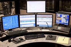 COMMAND CENTRAL:  On any given night, there are two to four dispatchers with the San Luis Obispo County Sheriff&rsquo;s Department stationed at consoles just like this one. - PHOTO BY STEVE E. MILLER