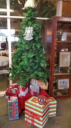 A STOLEN CHRISTMAS:  Someone stole about $1,000 worth of gifts from the San Luis Obispo Elks Lodge, which collected the gifts to give to homeless children and families who are not able to purchase gifts during the holiday season. - PHOTO COURTESY OF VIVIAN BOAZ