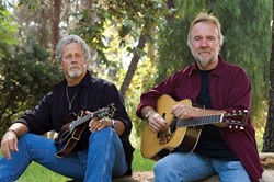LEGENDS! :  Former Byrds and Flying Burrito Brothers member Chris Hillman (left) and his longtime collaborator Herb Pedersen return to the Central Coast next Nov. 7, for a benefit concert that will be recorded for a live CD at Edwards Barn. - PHOTO COURTESY OF CHRIS HILLMAN AND HERB PEDERSEN