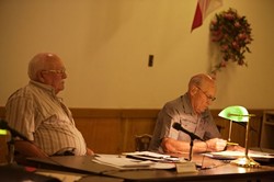 TOTAL RECALL :  Directors Fred Rahner (right) and Ted Ortega (left) along with CSD board president Tammy Forrest will face a Nov. 7 recall vote filed by the Born Agains. - PHOTO BY JESSE ACOSTA