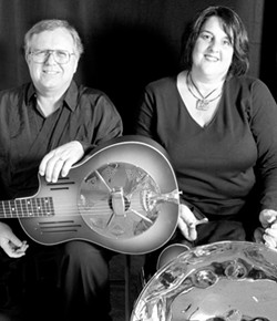 THEY LOOK SO NORMAL :  Weird composer Garry Eister will be joined by steel drummer Patty Dee on Aug. 31 at the Steynberg Gallery for an evening of original guitar and steel drum compositions. - PHOTO COURTESY OF GARRY EISTER