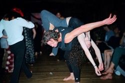 HOLY ROLLERS :  Spirits lift and bodies (nearly) collide at Dance Church, where weekly waves of ecstatic free-form movement wash through SLO every Sunday night at the Yoga Centre. - PHOTO COURTESY OF PHILIP NOVOTNY