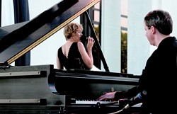 SWEET SOUNDS OF JAZZ :  Local jazz singer Inga Swearingen and touring piano great Bill Peterson play Oct. 19 at Cuesta College and again on Oct. 20 at Coalesce Bookstore. - PHOTO COURTESY OF INGA SWEARINGEN AND BILL PETERSON