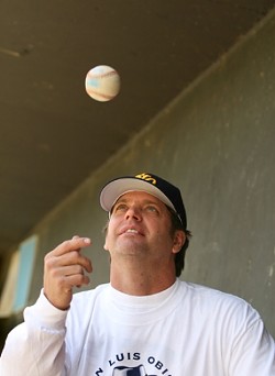 UP IN THE AIR :  Despite growing popularity, ongoing financial problems and battles with the city keeps the future of the Blues perpetually in question. Owner Tim Golden says he&acirc;&euro;&trade;s willing to risk it all to prevent baseball from slipping away from San Luis Obispo yet again. - PHOTO BY CHRISTOPHER GARDNER