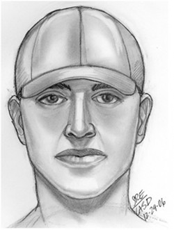 HAVE YOU SEEN THIS MAN? :  The San Luis Obispo Police Department released this suspect sketch after a string of rapes began in San Luis Obispo last year. A recent attack bears some similarities to the 2006 incidents, but officers are hesitant to link them. - IMAGE COURTESY OF THE SAN LUIS OBISPO POLICE DEPARTMENT