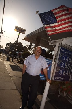 GAS MAN :  County Supervisor Katcho Achadjians gas stations have kept him from voting with his fellow supervisors on whether to sell a portion of the Oceano Dunes to the state. - PHOTO BY JESSE ACOSTA