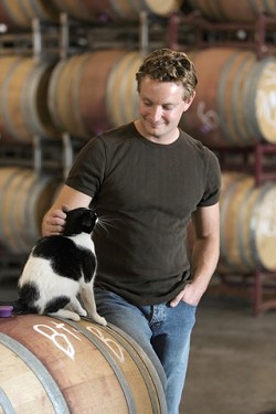 FRESH FACE :  Fintan du Fresne, Domaine Alfred's new winemaker, has a passion for vineyards, and experience with Pinot Noir and cool climates. - PHOTO BY STEVE E. MILLER