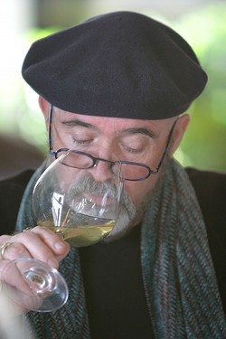THE NOSE KNOWS:  Central Coast Wine Classic founder Archie McLaren proved best at determining more expensive wines from least expensive. - CHRISTOPHER GARDNER