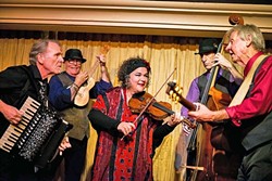 GET WILD:  Genre shifting folk, swing, Gypsy, jazz, and wild classical artists Caf&eacute; Musique present their new album 'Ebb & Flow' at two release parties on April 2 and 3, at the Cambria Center for the Arts. - PHOTO COURTESY OF CAFE MUSIQUE