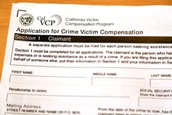 SUPPORT:   Victims of crime in California can receive reimbursement and funds for a number of support services through the state&rsquo;s Victim Compensation Program. The SLO County District Attorney&rsquo;s Victim and Witness Assistance Center helps guide victims through the state&rsquo;s claims process. - PHOTO BY DYLAN HONEA-BAUMANN