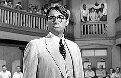 DEFENSE:  In 'To Kill a Mockingbird,' Atticus Finch (Gregory Peck) is the attorney for Tom Robinson (Brock Peters), a black man accused of raping and beating a white teenager in Alabama in the 1930s. - PHOTO COURTESY OF UNIVERSAL PICTURES