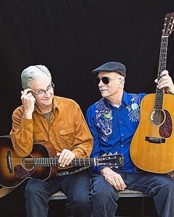 OLD TIMEY FUN:  Roots musicians Jim Kweskin and Geoff Muldaur play the next Red Barn Community Concert Series show on Dec. 3 in Los Osos' Red Barn. - PHOTO BY ROMAN CHO