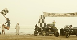 READY, STEADY, GO!:  On Oct. 15, dozens of pre-World War II hot-rodded cars and motorcycles convene on Grover Beach for The Race of Gentlemen, braving rain and high tides to compete. - PHOTO BY GLEN STARKEY