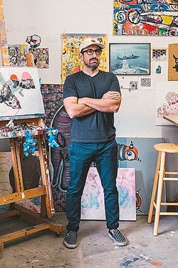 ARTIST AT WORK :  Artist Bret Brown divides his time between working on art and in the field of psychology. - PHOTO COURTESY OF BRET BROWN