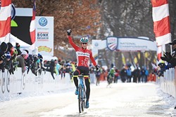BEST IN THE U.S.:  SLO native Lance Haidet, 19, took first place at the U.S.A Cycling U23 Cyclocross Championship on Jan. 8 in Hartford, Conn. He&rsquo;s currently racing with the U.S. cyclocross team in Belgium. - PHOTO COURTESY OF MEG MCMAHON