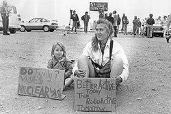 A BLAST FROM THE PAST:  Crowds of activists work to stop the Diablo Canyon Nuclear Power Plan from opening in the 1980s. - FILE PHOTO