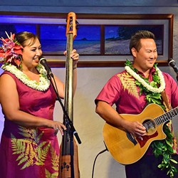 HAWAIIAN CHRISTMAS:  Kupaoa of Kauai, Hawaii, plays Los Osos&rsquo; St. Benedict&rsquo;s Church on Dec. 2. - PHOTO COURTESY OF KUPAOA