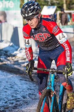 CRAZY FOR CYCLOCROSS:  Lance Haidet&rsquo;s love for cycling began at a young age, first in San Luis Obispo, then in Bend, Ore. He&rsquo;s now a professional cyclist in cyclocross, where racers compete on dirt courses in often adverse weather conditions. - PHOTO COURTESY OF MEG MCMAHON