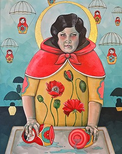 LIKE AN ONION:  The series of nesting dolls show &ldquo;different sections of the same person,&rdquo; says artist Lena Rushing. - IMAGE COURTESY OF LENA RUSHING