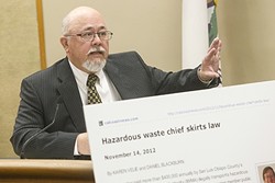 A QUESTION OF ETHICS:  CalCoastNews editor and outgoing CalPoly journalism professor Bill Loving defended Velie and Blackburn&rsquo;s article in court. - PHOTO BY JAYSON MELLOM
