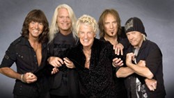 KEEP ON LOVING YOU REO Speedwagon (pictured) headlines the Vina Robles Amphitheatre on June 25, appearing with Styx and former Eagles guitarist Don Felder. - PHOTO COURTESY OF REO SPEEDWAGON
