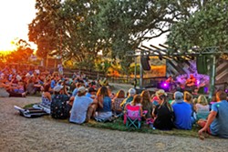 GOLDEN HOUR BarrelHouse Brewing's new grass bowl venue offers a magical setting for intimate outdoor concerts. - PHOTO BY GLEN STARKEY