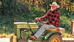 SLOW RIDE Alvin Straight (Richard Farnsworth) travels from Iowa to Wisconsin on a lawn mower in David Lynch's The Straight Story (1999). - PHOTO COURTESY OF WALT DISNEY PICTURES
