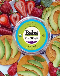 DELICIOUS DEEDS Popular SLO County company Baba Small Batch Hummus was able to avoid using a costly third party co-packer thanks to local funding secured by nonprofit Slow Money SLO. - PHOTO COURTESY OF BABA SMALL BATCH HUMMUS