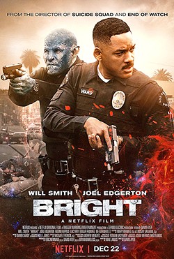 SWORDS AND BADGES Bright is a odd mix of buddy cop action and sword-and-board fantasy that somehow works. - PHOTO COURTESY OF NETFLIX