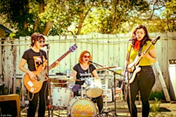 GRRL POWER All-female garage/surf rock act Bomb&oacute;n headlines a four-band show at Bill's Place on March 23 as part of the Rides of March vintage scooter rally. - PHOTO COURTESY OF BOMBON