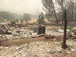 FIRE VICTIMS STYMIED Monterey County may prevent seven victims of the 2016 Chimney Fire in Lake Nacimiento from rebuilding homes due to their location in a county floodage easement. - FILE PHOTO BY BOB RUCKER