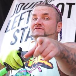 HE'S RAPPIN' AT YOU Riff Raff (pictured) will bring his braggadocios rap to Fremont Theater on April 1, along with DJ Afterthought, John Sisco, Podeezy &amp; DollaBillaGates, and 2 Stoned. - PHOTO COURTESY OF RIFF RAFF