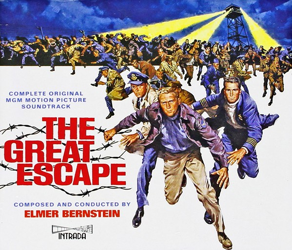 BREAKOUT CLASSIC The Great Escape boasted a star-studded cast of leading men of the early 1960s for the World War II era action flick, including Steve McQueen, James Garner, Richard Attenborough, Charles Bronson, and James Coburn. - IMAGE COURTESY OF UNITED ARTISTS