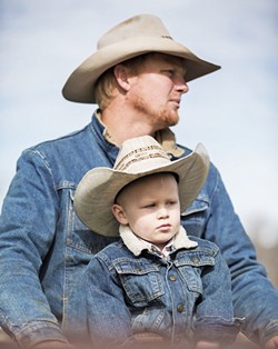 THE BEEF CLUB Daniel Willem and his young son take part in ranching activities in Paso Robles, where DD Cattle Company is melding the worlds of beef and wine in new, super savory ways. - PHOTO COURTESY OF SHELBY MCCLAIN