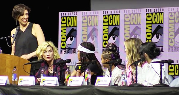 GIRL POWER  Jodie Whittaker (far left), talks feminism in media, with Camila Mendes, Chloe Bennet, Amandla Stenberg, and Regina King, on the Women Who Kick Ass panel at San Diego Comic-Con. - PHOTO COURTESY OF WE LIVE ENTERTAINMENT