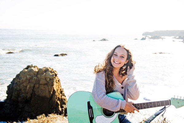 RISE New Times Music Awards winner Amalia Fleming, who's just 16 years old but bursting with talent, plays SLO Brew Rock on Aug. 25. - PHOTO COURTESY OF VANESSA PLAKIAS