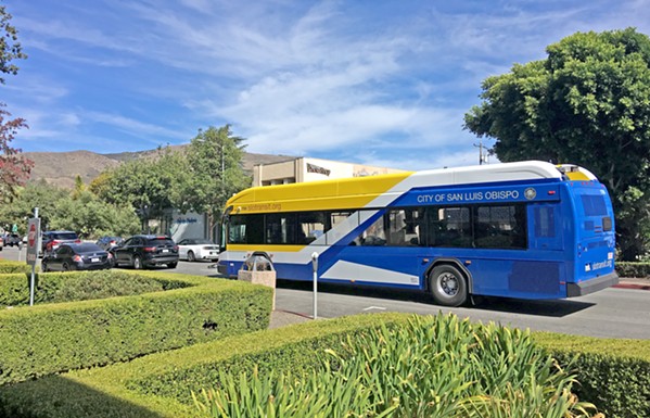 CATCH THE BUS SLO Transit will provide supplemental service to Cal Poly again in 2018-19, after a reduction in service last year caused campus uproar. - PHOTO BY PETER JOHNSON