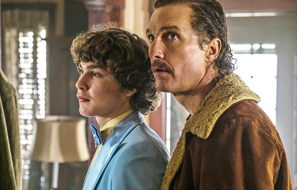 AMBITION Rick Wershe Sr. (Matthew McConaughey) and Jr. (Richie Merrit) helm White Boy Rick, the story of a teenager who becomes an FBI informant in exchange for keeping his father out of prison. - PHOTOS COURTESY OF SONY PICTURES