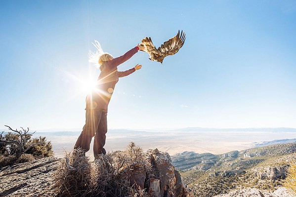 WILD AND SCENIC A researcher releases a golden eagle in the short film Sky Migrations, one of 30 films screening at The Wild and Scenic Film Festival, Sept. 27 to 29, in various locations. - PHOTO COURTESY OF CHARLES POST
