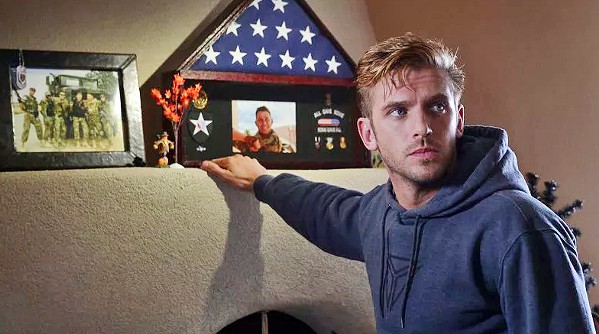 BE OUR GUEST Dan Stevens takes on the chilling role of a veteran who overstays his welcome, in 2014's The Guest. - PHOTO COURTESY OF HANWAY FILMS