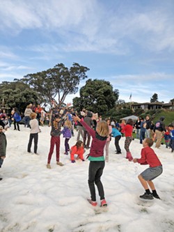 FROST ON THE COAST Winterfest includes a snow day for families to come in and make snowballs, snowmen, and experience the magic of iced powder. - PHOTO COURTESY OF TERI BAYUS